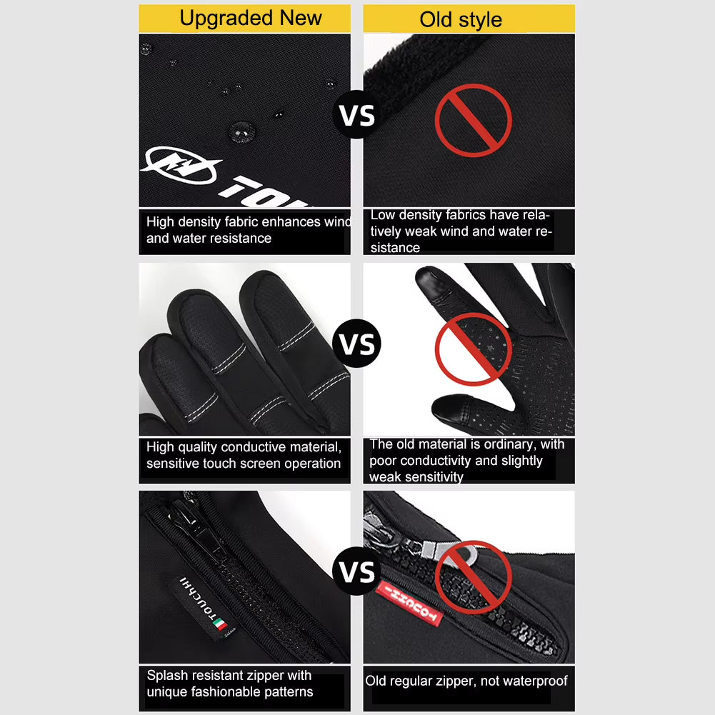 USB Touch Screen Gloves Winter Warm Electric Heated Gloves Heated Motorcycle Gloves Windproof Heated Gloves for Women Men