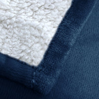 Queen Electric Blanket, Navy Heated Throw with 10 Heat Settings/Safety 10 Hours Auto-Off Dual Controllers (84X90'')