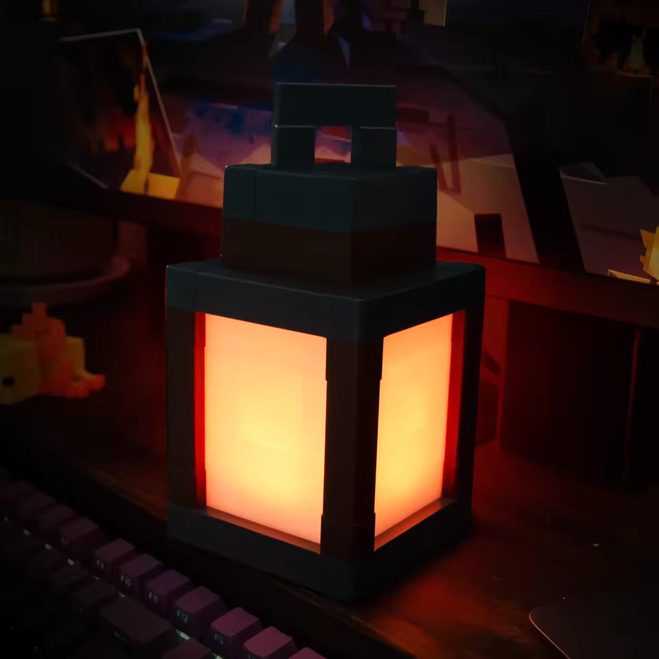 Pixelated Lantern Night Light -16-Color Led Wall Mood Night