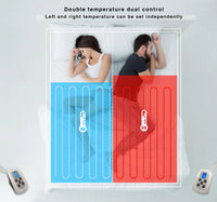 Queen Electric Blanket, Navy Heated Throw with 10 Heat Settings/Safety 10 Hours Auto-Off Dual Controllers (84X90'')